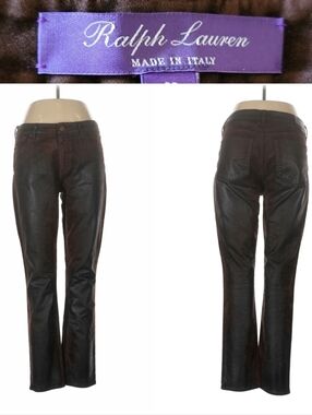 Ralph Lauren Purple Label 160 Slim Coated Velvet Jean Pants Size 30 ITALY MADE